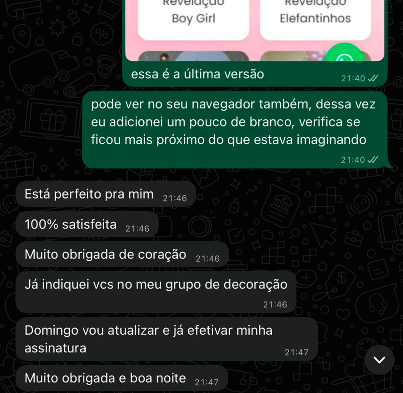 Print de Depoimento 1